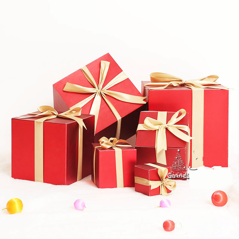 圣诞装饰品礼物盒摆件橱窗场景布置美陈礼品盒子礼盒万圣节4s堆头