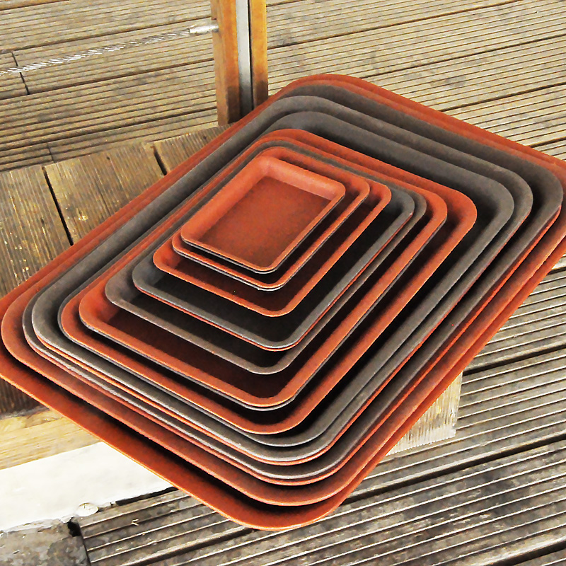 塑料长方形花盆托盘 阳台盆栽接水盘底座花托加厚树脂多肉盆景花盘