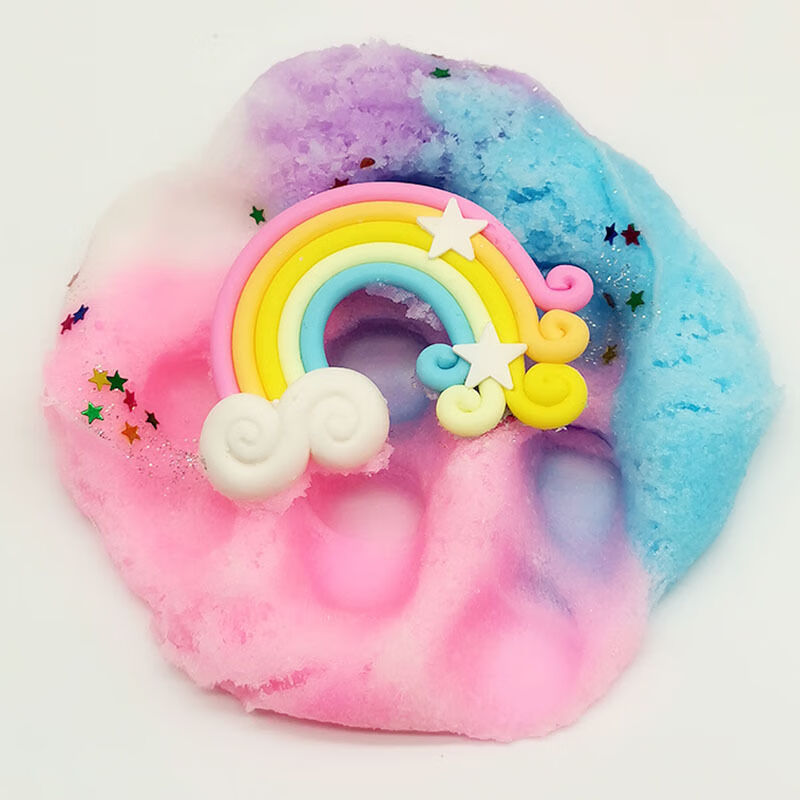 新款彩虹独角兽彩泥解压玩具泥33海洋动物史莱姆slime粉100mlx1盒