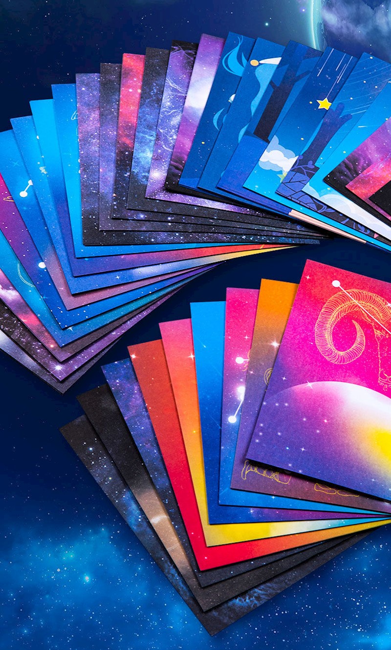 星空纸彩纸手工纸彩色卡纸手工折纸正方形小学生幼儿园儿童折纸 彩色