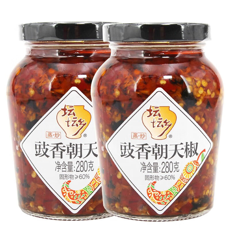 坛坛乡精制剁辣椒坛坛香调味辣椒酱拌饭炒菜蒸鱼调味红辣酱鱼头剁椒