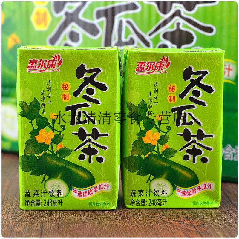 整箱24盒248ml惠爾康冬瓜茶菊花茶杭白菊飲料夏季紙盒裝飲品菊花茶