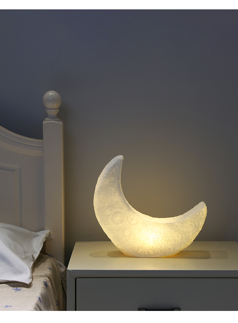 幻色 月亮儿童台灯ins少女网红浪漫卧室床头灯usb可充电创意氛围小夜