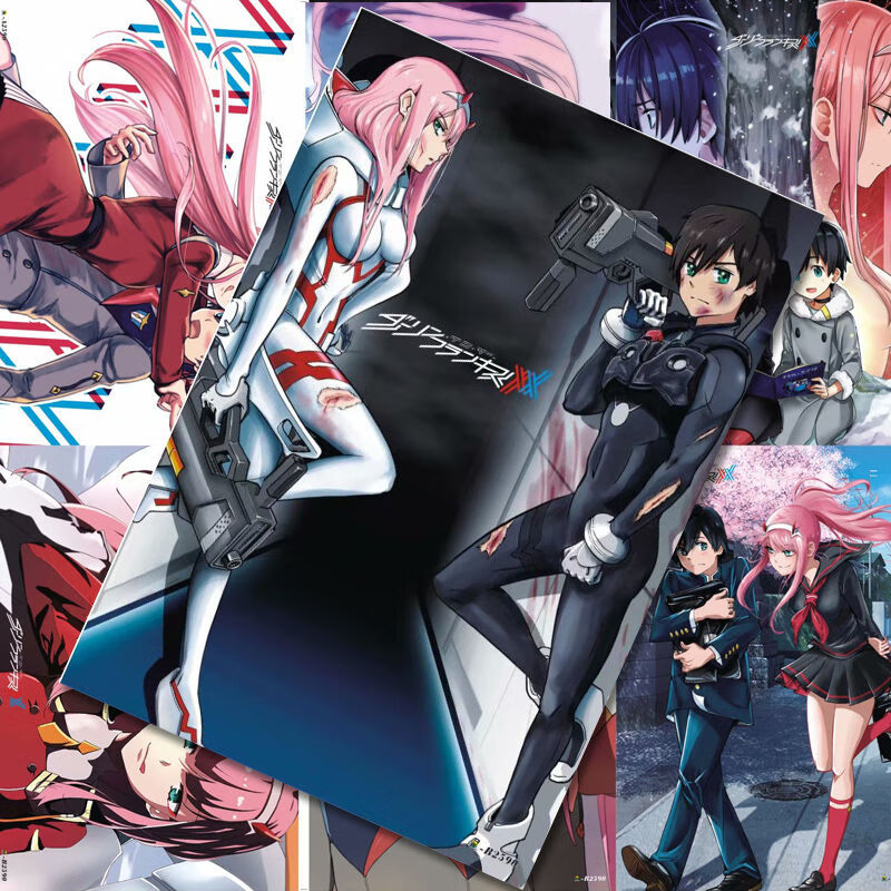 国家队海报darlinginthefranxx广02莓动漫海报卡贴周边墙纸国家队海报