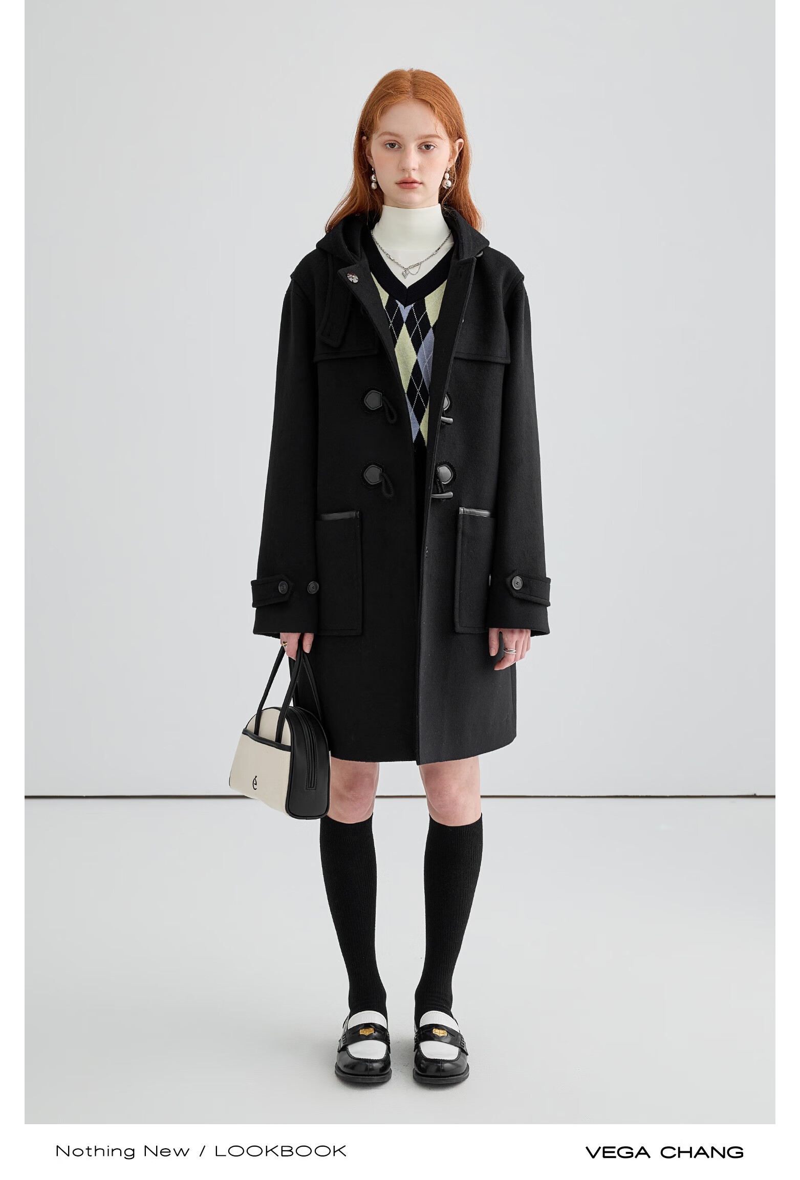 希苏隆 vega chang88折上新【雾漫桃山】为粉色crush的 赫本风连帽