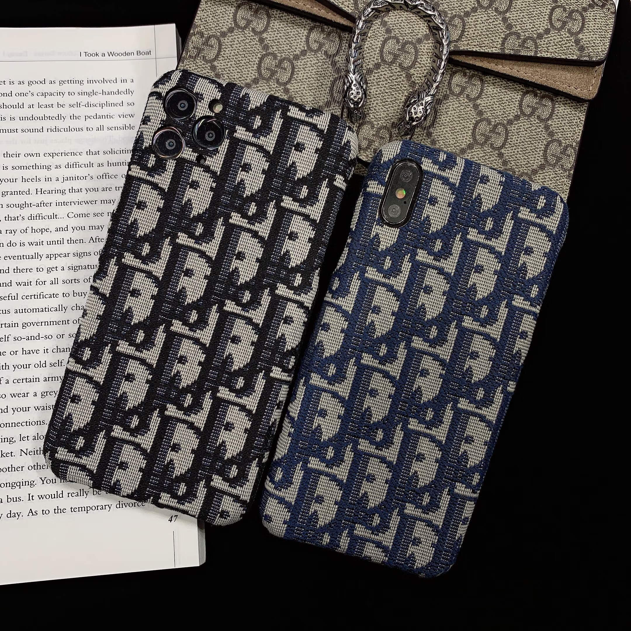 斐喆dior适用苹果x迪奥手机壳11pro/xsmax欧美iphone7刺绣软壳xr网红8