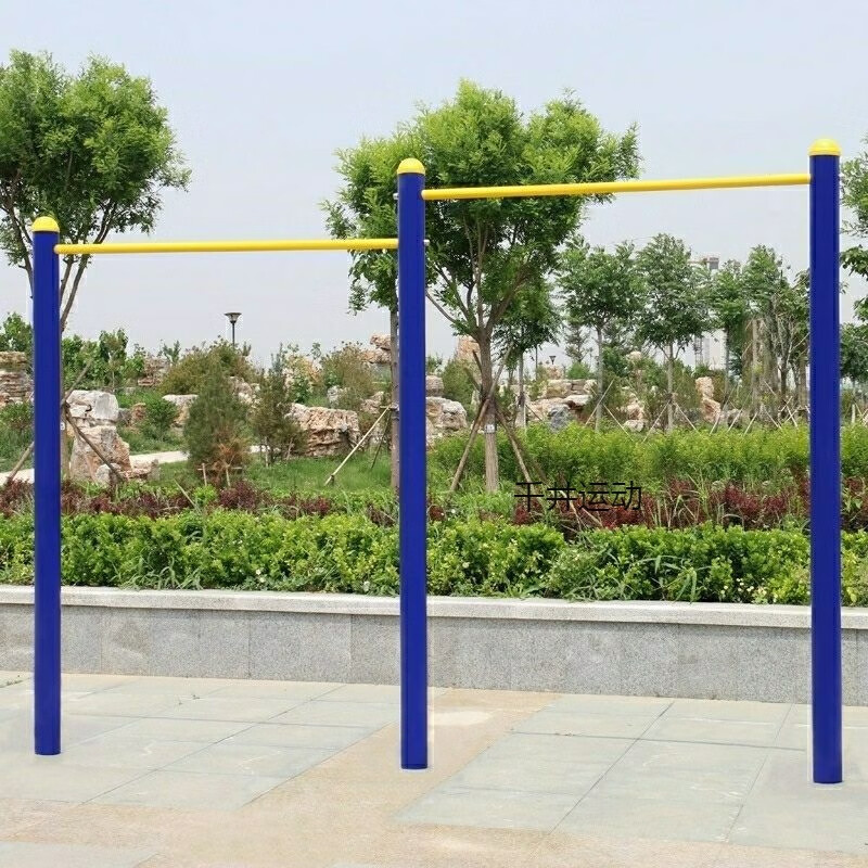 户外单杠室外双杠小区公园学校社区健身器材地埋式高低单双杠 高低杠