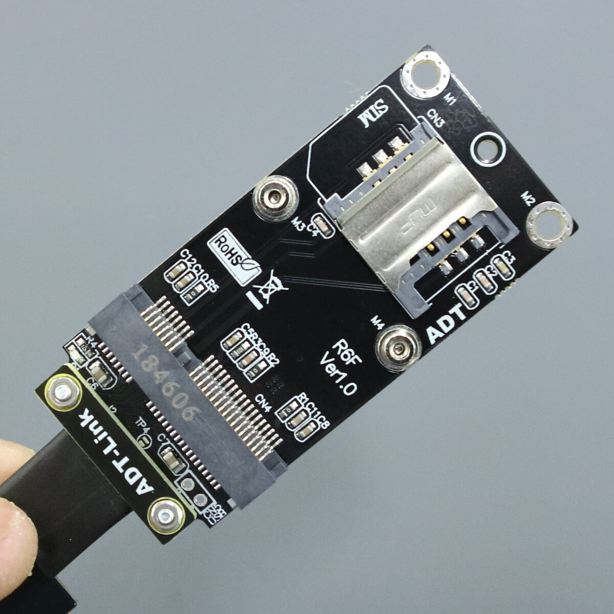 2 wifi接口a.e key无线网卡延长线转接板 转mini-pcie mpcie r56sf 0.