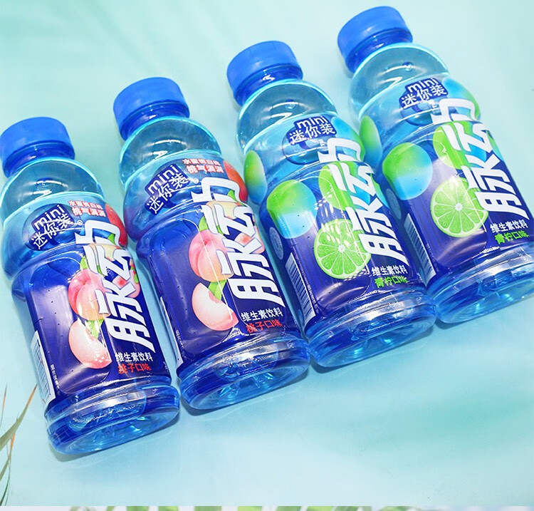 脉动维生素饮料桃子口味青柠口味400ml8瓶装mini迷你装饮料青柠口味