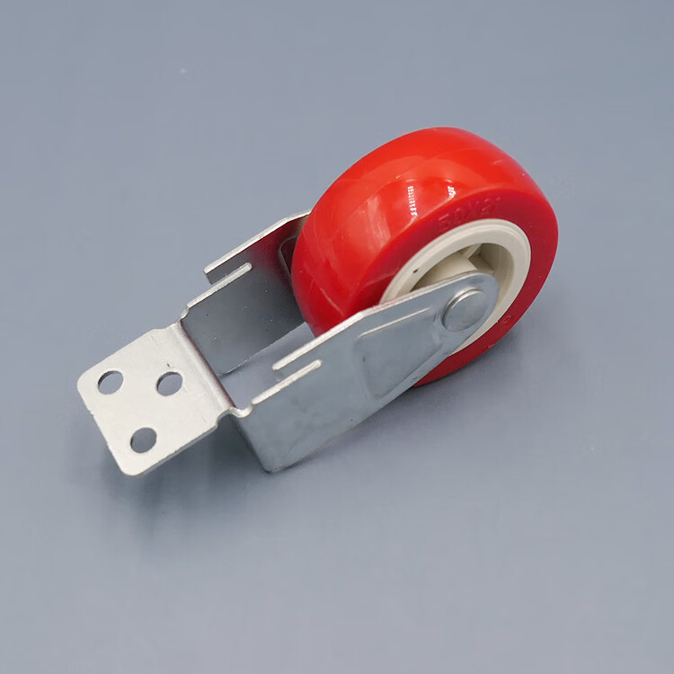 卷帘门配件导向轮铝滑道通用轮滑轮轮子底梁定位轮导槽轮子红色一个