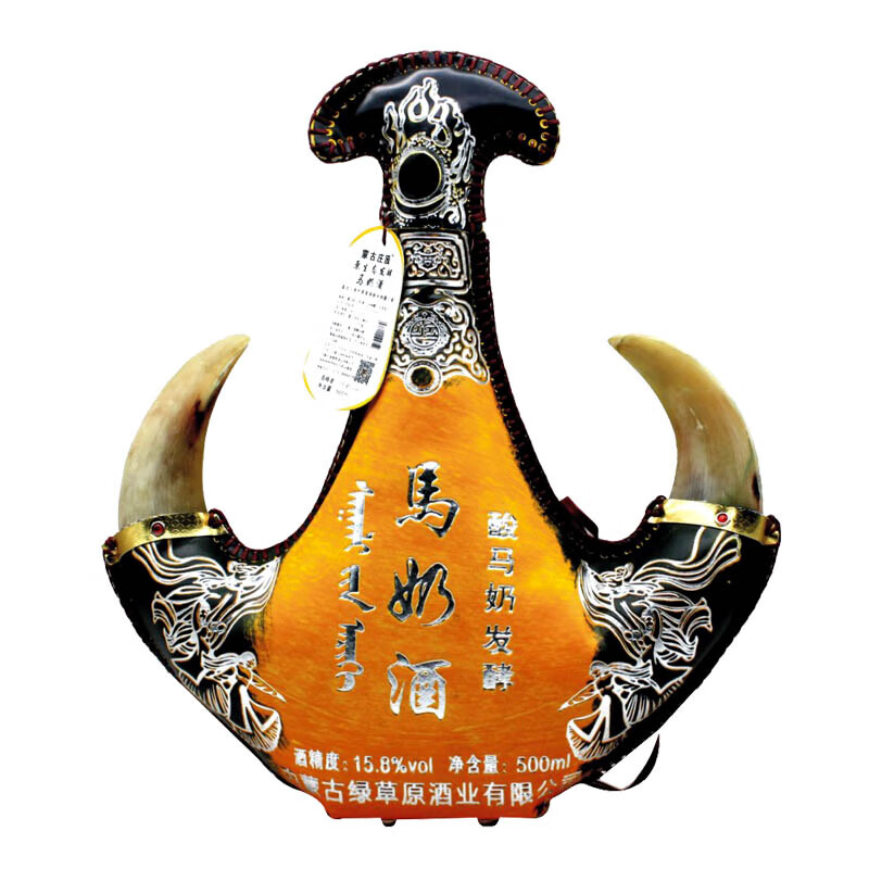 内蒙古草纯酸马奶酒半甜型发酵乳白色15.