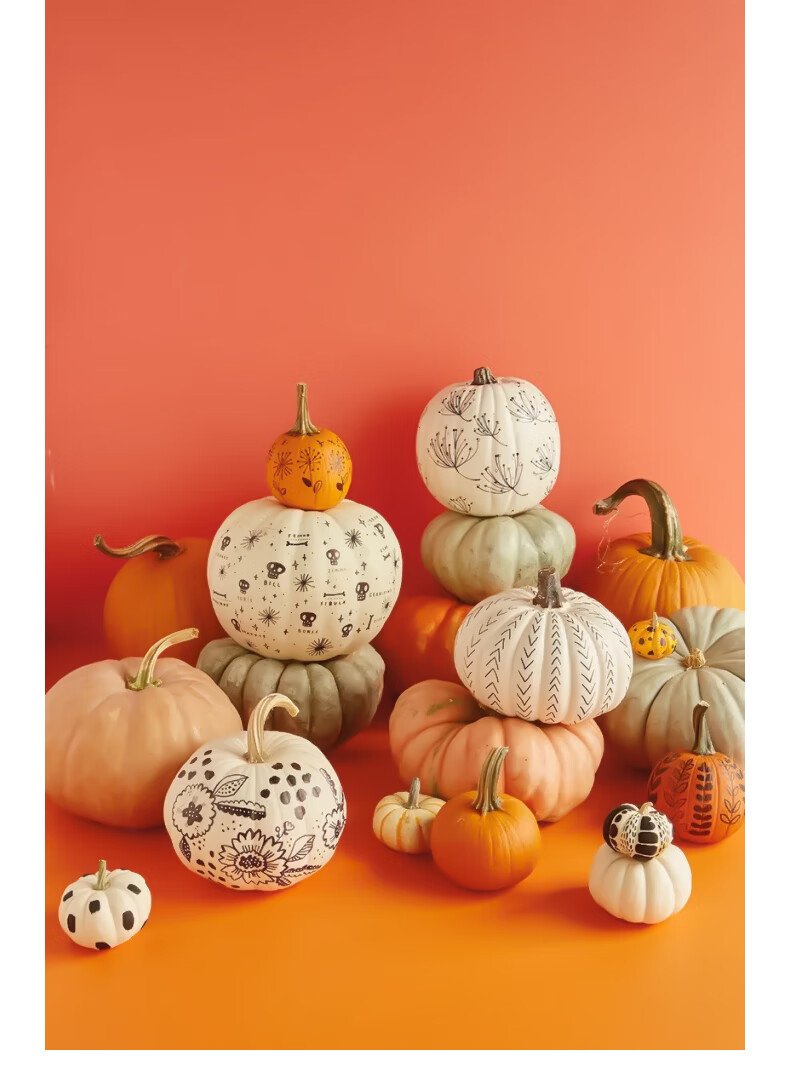 万圣节南瓜装饰场景布置橱窗摆件幼儿园diy手工制作材料创意礼物 200