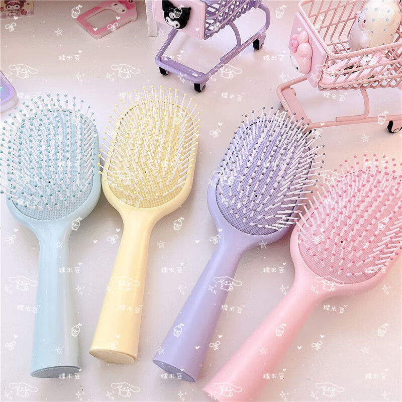 美乐蒂玉桂狗大号气垫梳子美发按摩女可爱梳 布丁狗奶油色气垫梳品牌