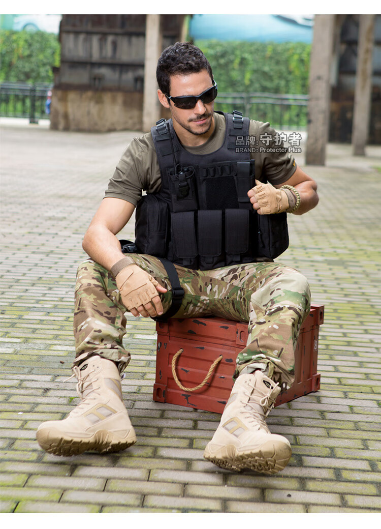 户外两栖迷彩战术背心 野战模块马甲 真人cs装备 户外背心 迷彩背心