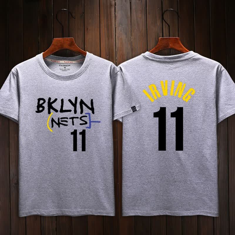篮网队城市版篮球短袖t恤男夏季布鲁克林13号哈登杜兰特7号大码运动