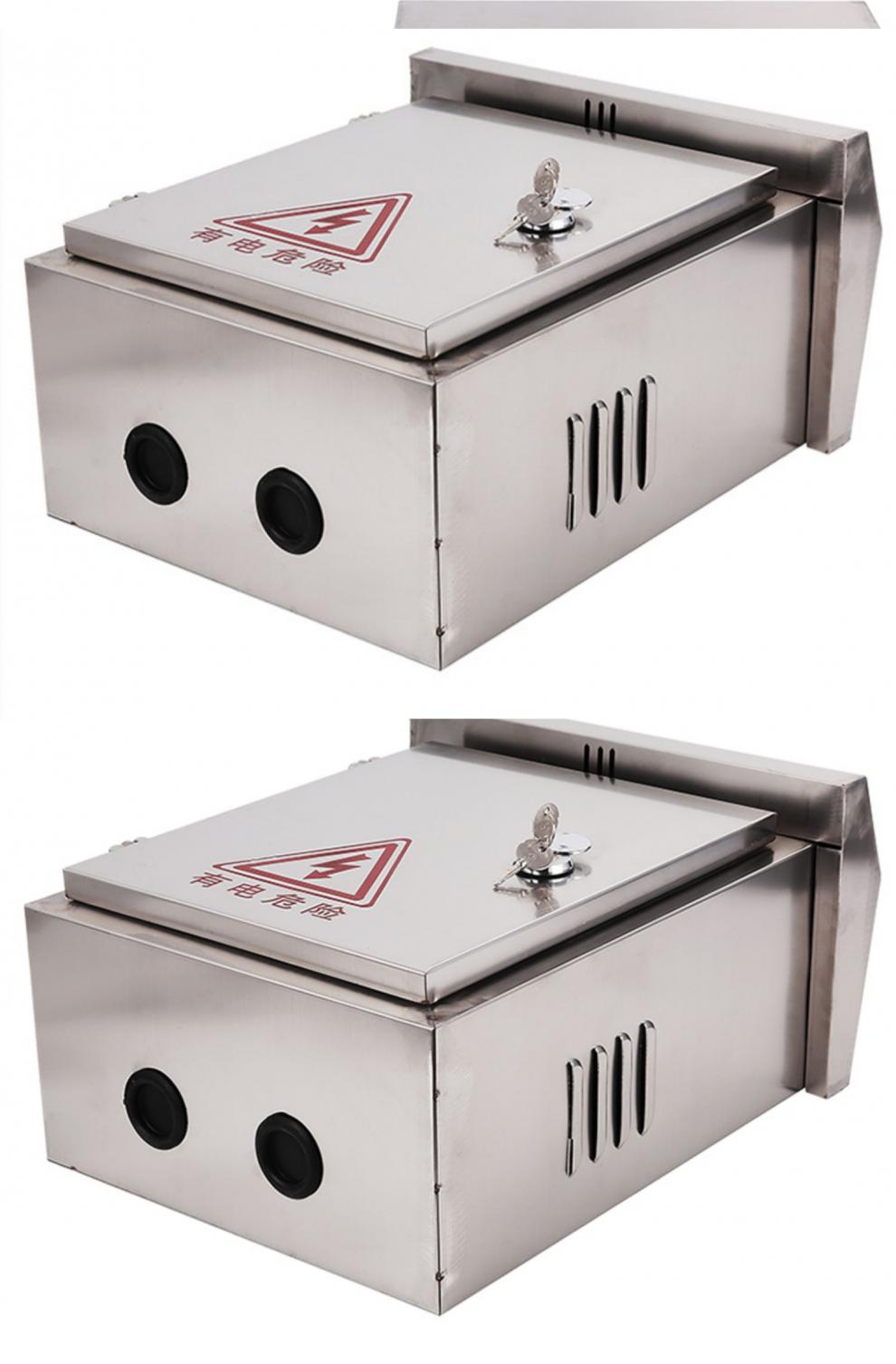 定做户外不锈钢防雨箱配电箱室外箱防水防雨箱监控设备箱400500180