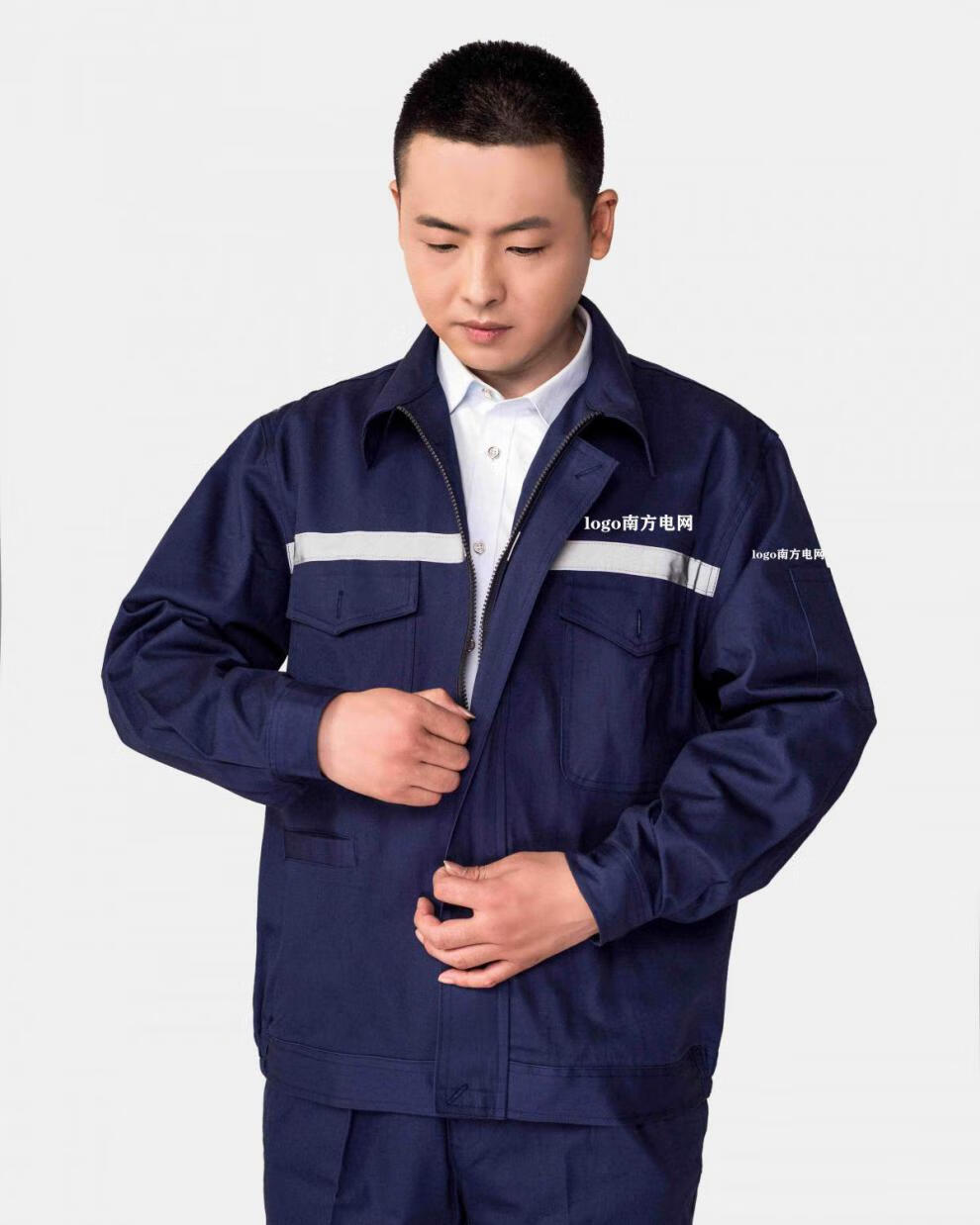 逋曼 南方电网电力工作服套装男国家电网劳保服电焊工装纯棉船厂工作