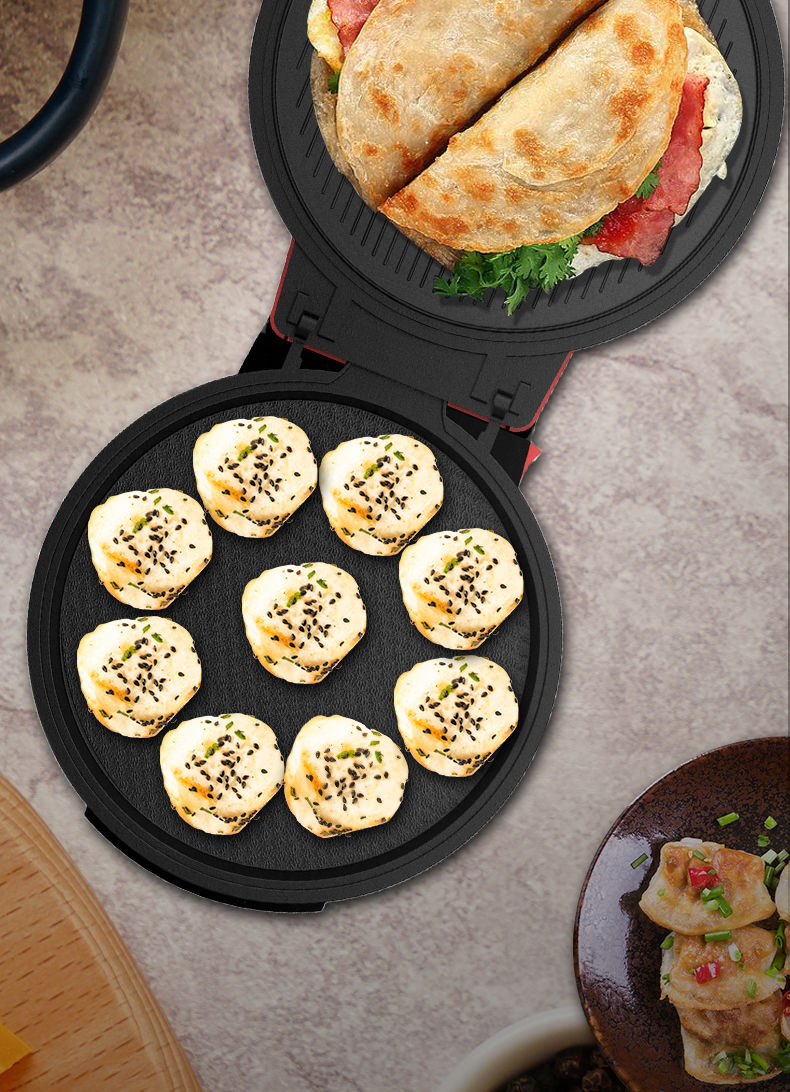 b薄饼锅饼撑子电瓶档锅烙馍锅电炳挡加深大号双面自动恒温悬浮煎烤