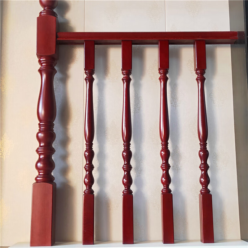 实木楼梯扶手立柱护栏阳台木栏杆围栏柱子室内简约现代烤漆现货 榉木