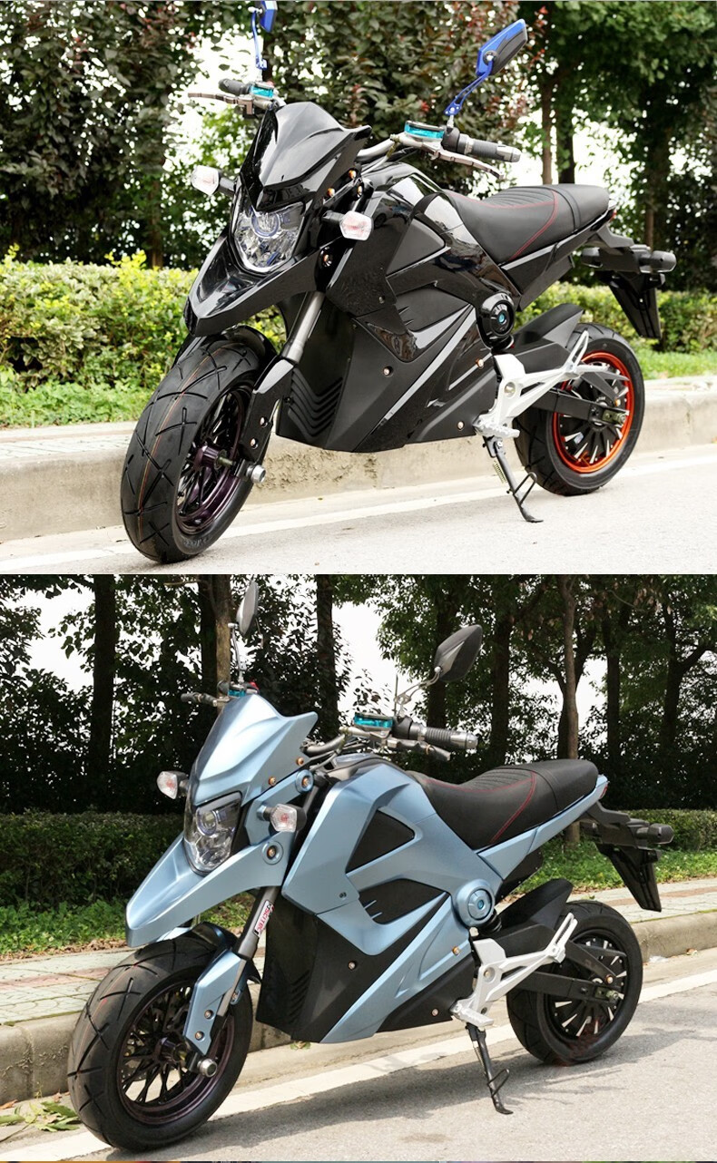 大公仔m5电动车摩托车电瓶车电动摩托车街车男女越野电摩跑车2000w