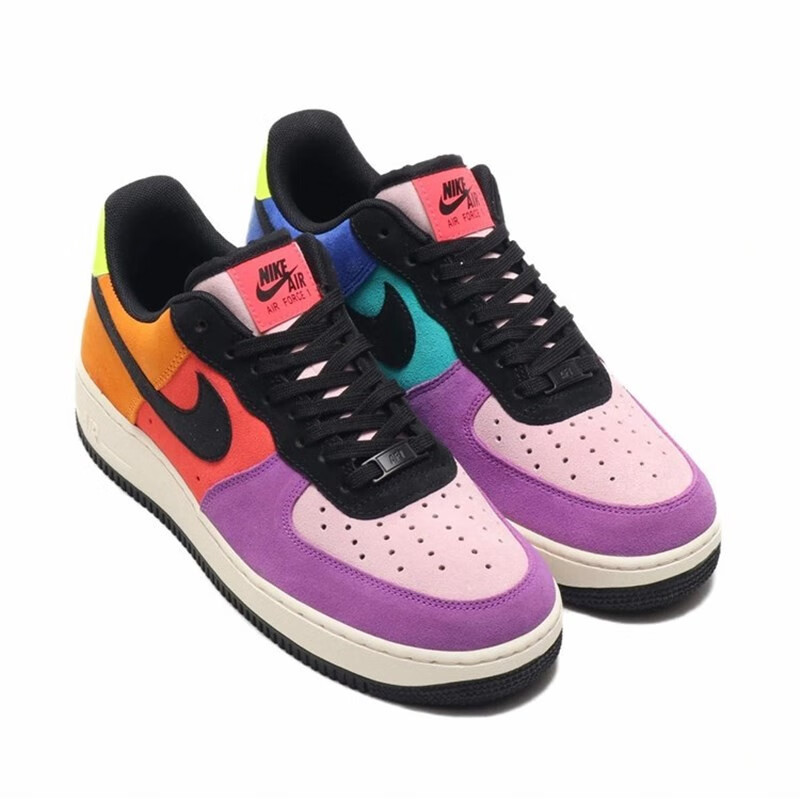 nike耐克新款男女鞋airforce1af1透视骨骼夜光板鞋cu8067800cn2405900