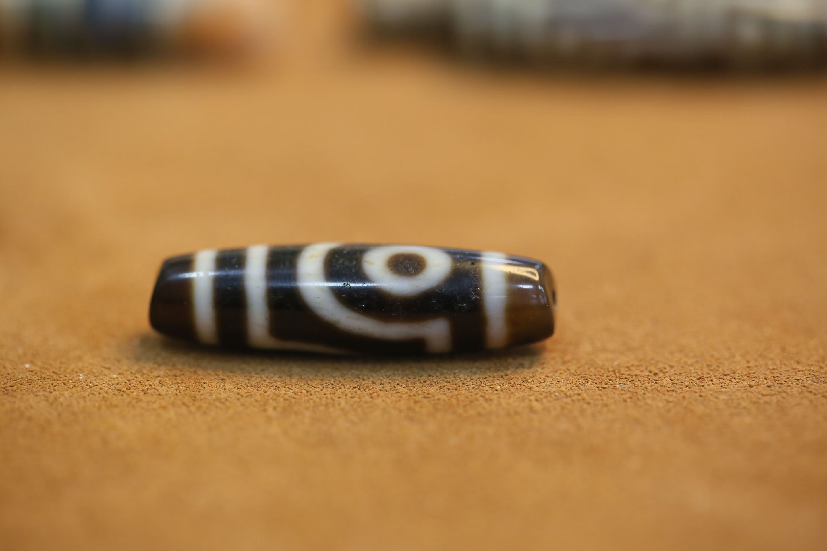 台湾天珠台湾黑白两眼老玛瑙仿至纯台湾一代两眼天珠台湾黑白两眼