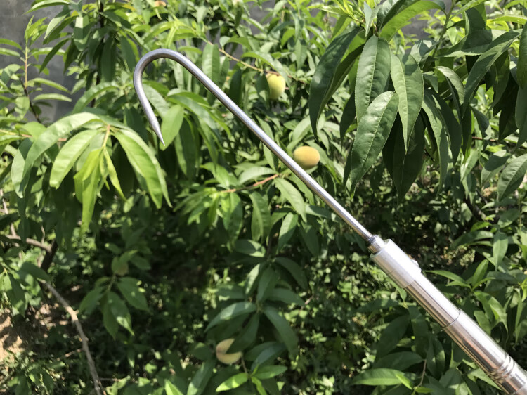 农资园艺工具 5米/7米/9米不锈钢伸缩取物长搭钩j形金属摘香椿水草
