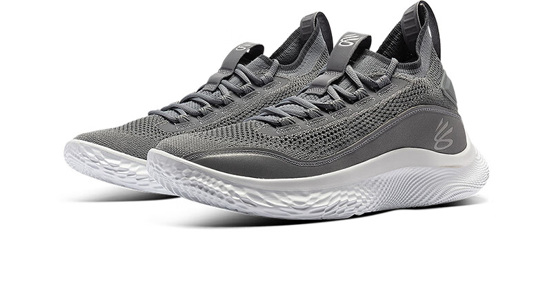 安德玛玛官方ua库里curry8shine男子运动篮球鞋男鞋3024031灰色10045