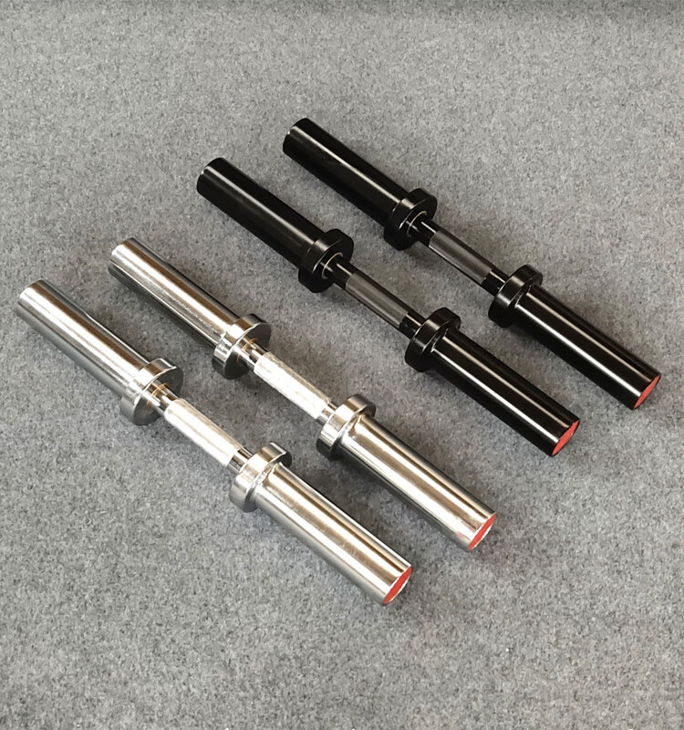 子午乾 哑铃杆短 哑铃杆通用一对 哑铃杆子 哑铃奥杆 粗握哑铃杆大孔