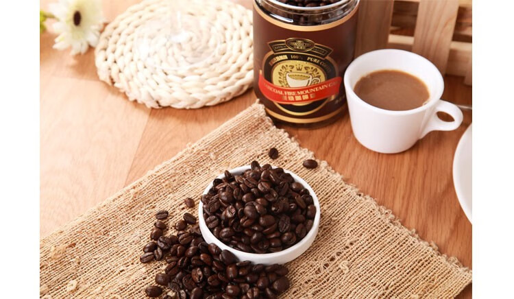 彩虹庄园炭烧咖啡豆220g罐进口生豆中国烘焙