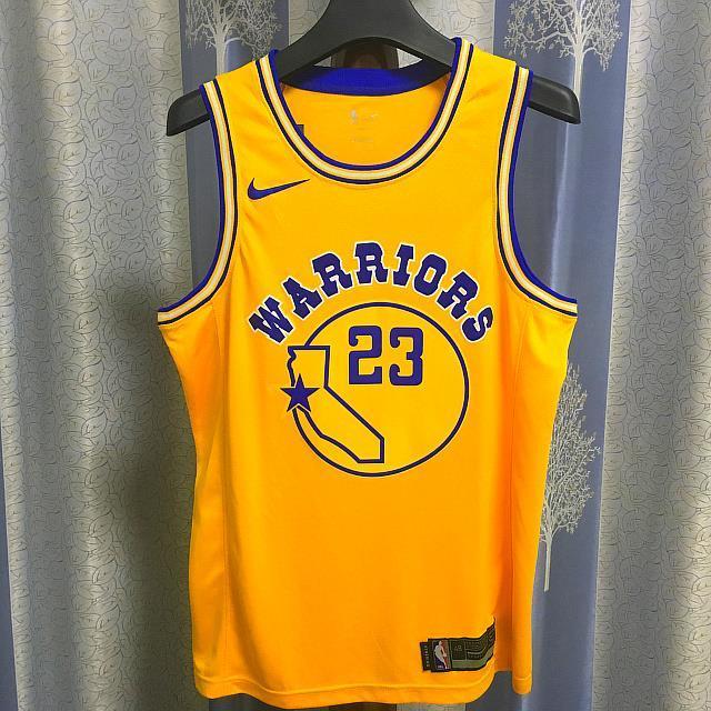 勇士队23号green 格林球衣 城市男子复古篮球服白色套装sw带芯片 复古