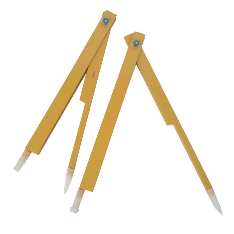 圆规数学老师用木质量角器夹粉笔绘画圆规教师制作图教具 圆规/钉头款