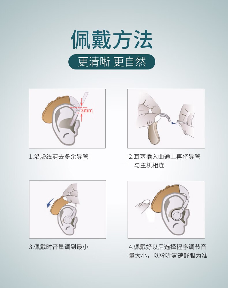 欧仕达助听器奥戈兰su05耳背式数字通道年轻老人耳聋耳背大功率机su05