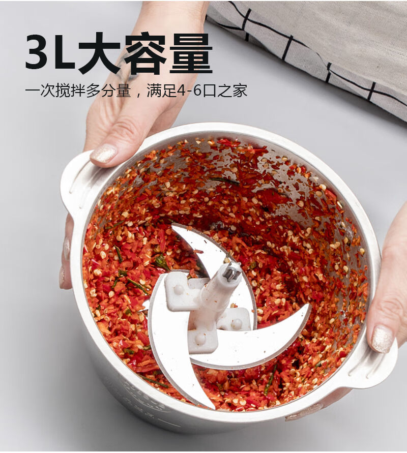 绞肉机绞菜机挍碎肉机家用电动小型多功能切肉神器自动切菜绞碎机剁