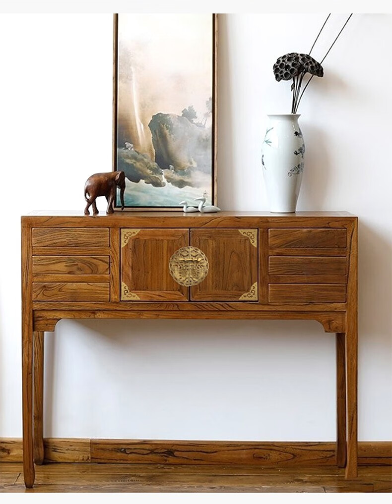 创逸坊中式黄铜角花明清家具仿古柜门纯铜色包角首饰盒樟木箱角码五金