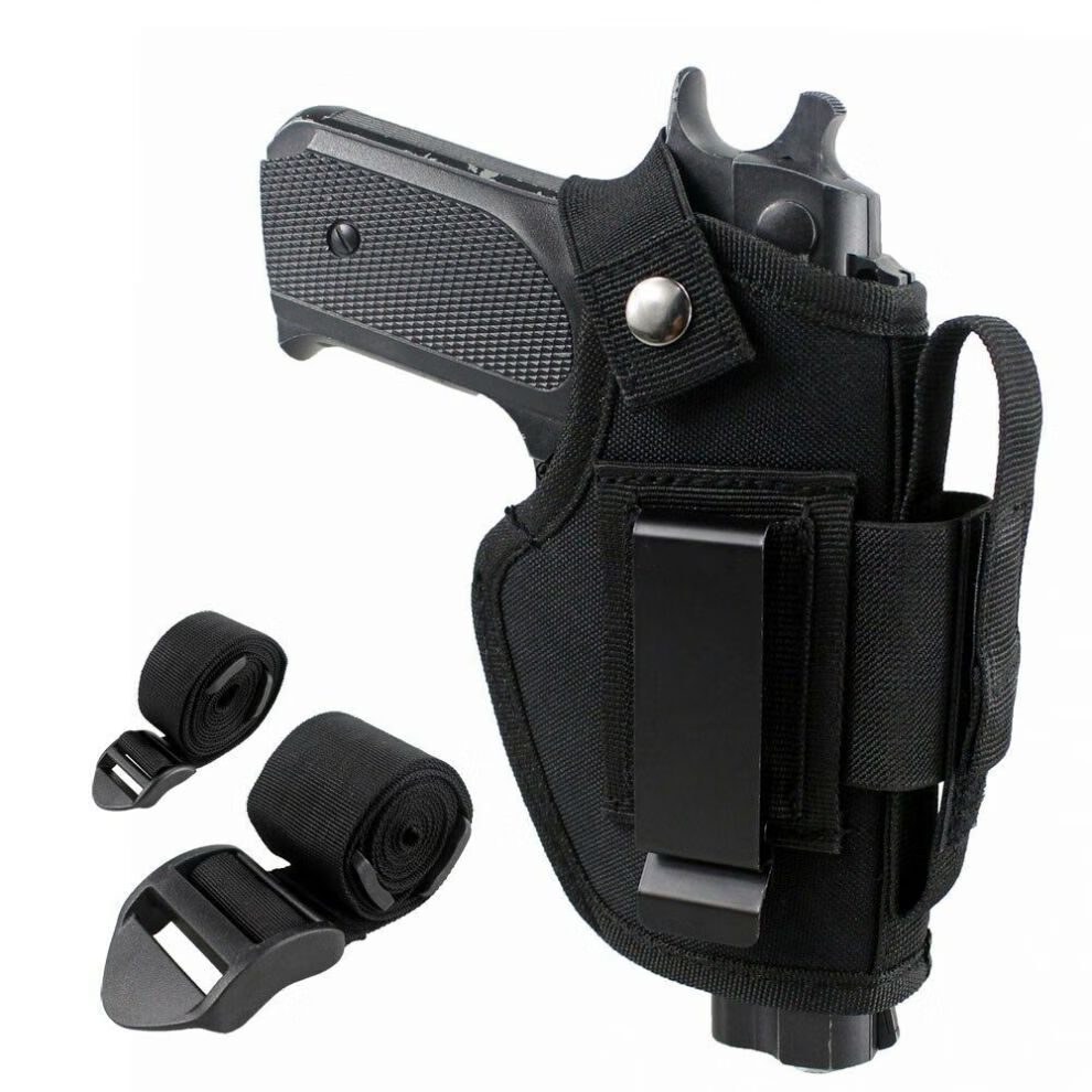 快拔腰带枪套左右手大小通用迷战术枪套户外影视道具套 配弹夹套配