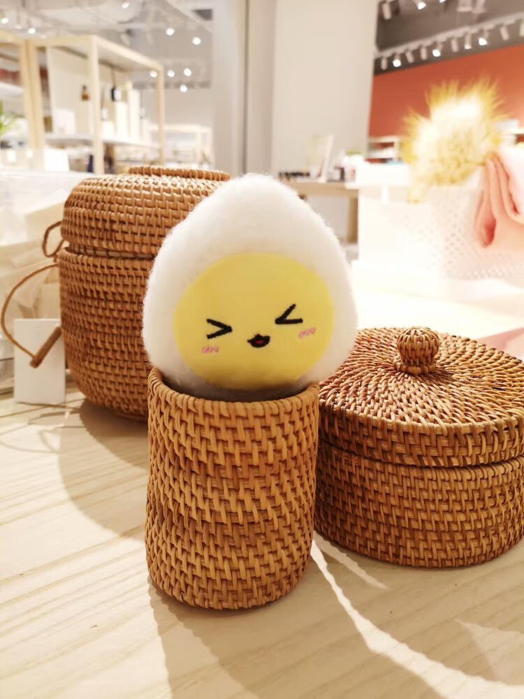 鸡蛋抱枕系鸡蛋仔抱枕小清新玩偶儿童房装饰拍摄道具靠枕玩偶包包挂件