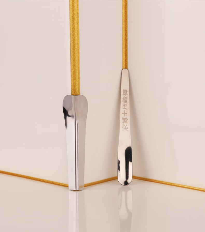 仪人美缝压缝工具 真瓷胶美缝剂阴阳角施工刮片 全金属阳角压缝片 阳