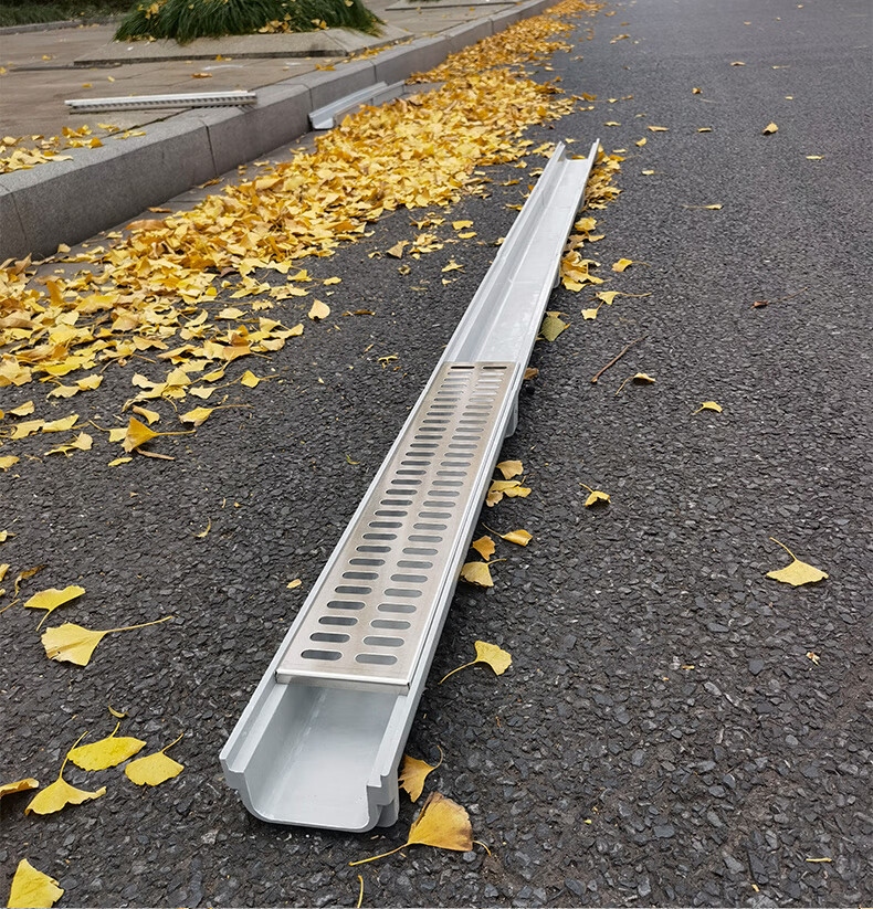 朝雨 定制水沟树脂成品排水沟u型槽井盖水沟槽庭院地沟下水道盖板u形
