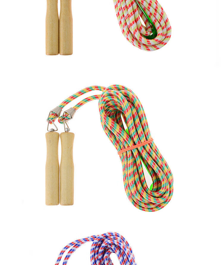 多人跳绳长绳集体儿童摇绳跳大绳学生健身510米棉绳5米单人跳绳5人