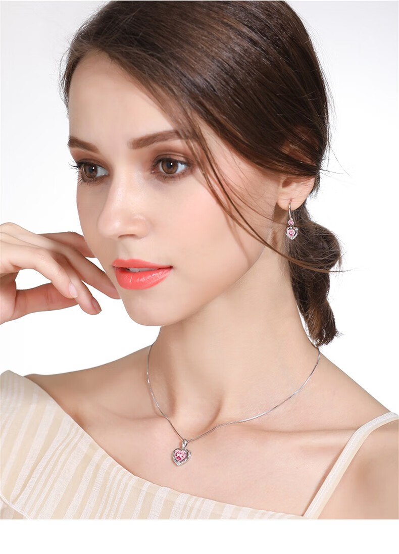 littlekorboose生日礼物送女生老婆项链爱心520女锁骨链韩版吊坠送