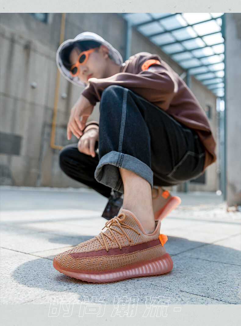 回力椰子鞋男春秋新款鞋子男潮鞋跑步鞋男士休闲运动鞋男鞋 灰绿色 35