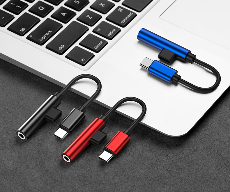 小米8耳机6转接头type-c数据线6x手机转换器3.