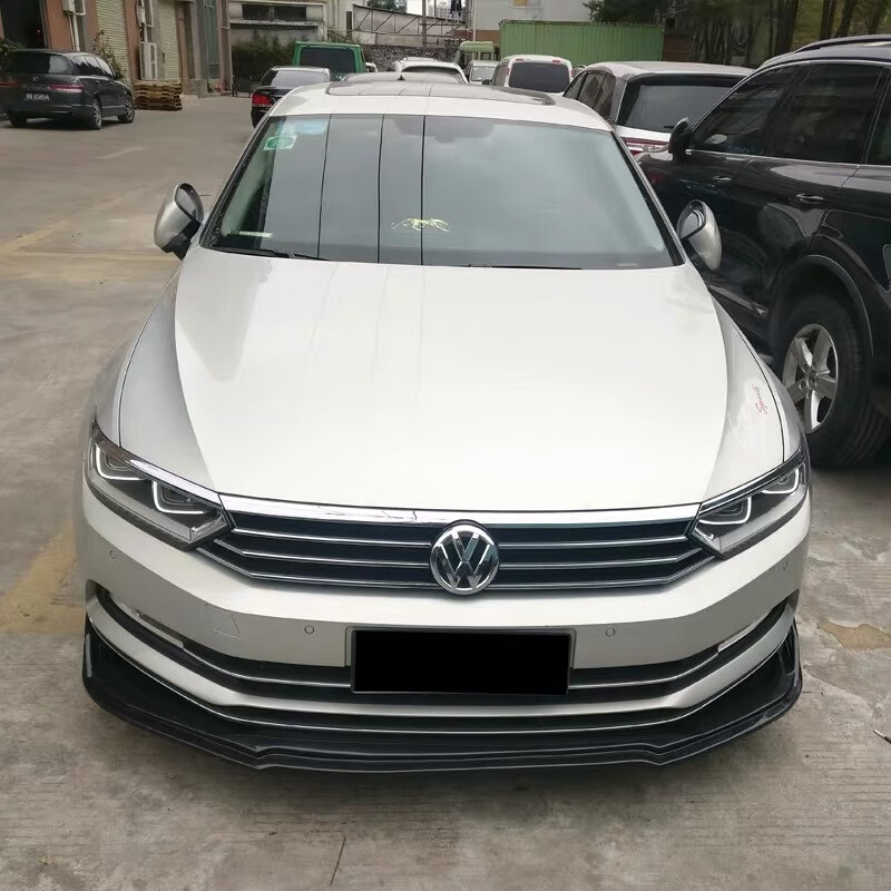 迈腾b8 b7 b6 前铲 侧裙 后包角 后扰流改装尾翼 pp碳纤铲 包围 哑光