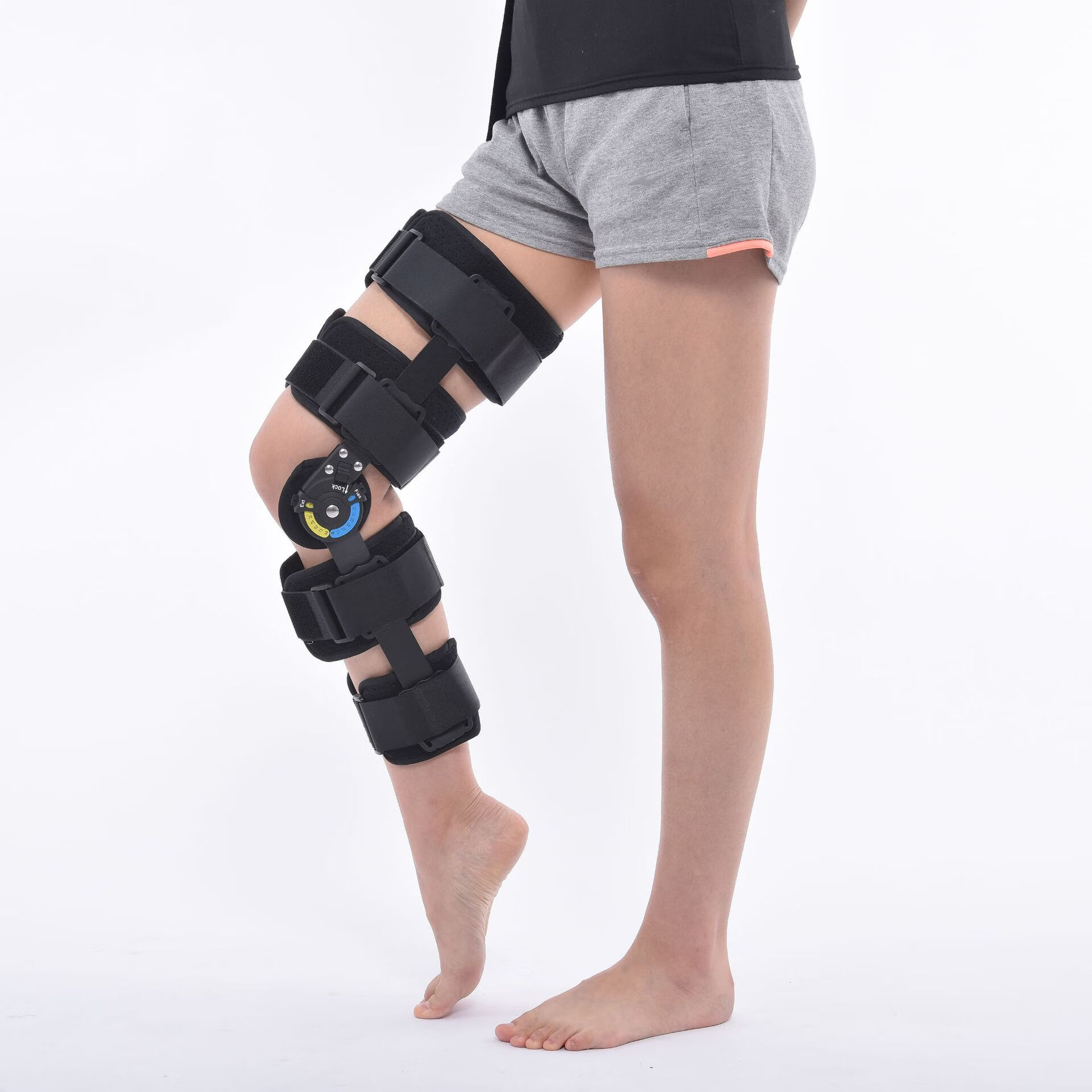 康兴达可调膝关节固定支具下肢支架骨折腿部膝盖韧带半月板护膝护具