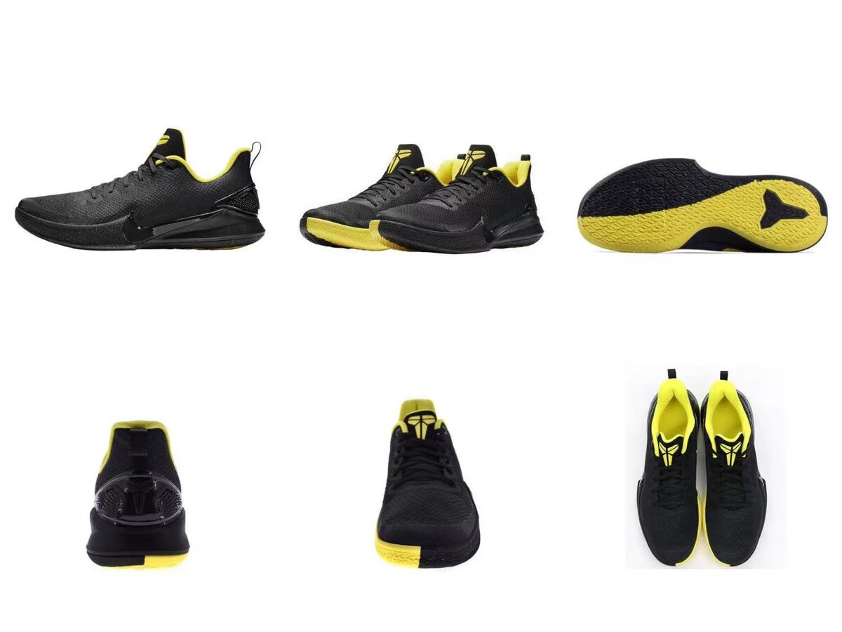 纯原高品质 mamba focus曼巴5代篮球鞋 耐磨防滑学生板鞋男子运动 黑
