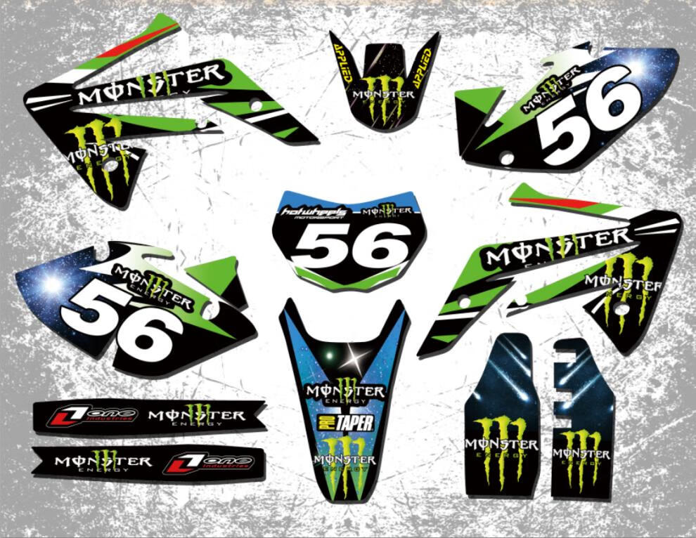 缘兮妮适用于海陵rtfm4mx6华洋t4t6波速尔猎豹泰坦越野摩托车贴花贴纸