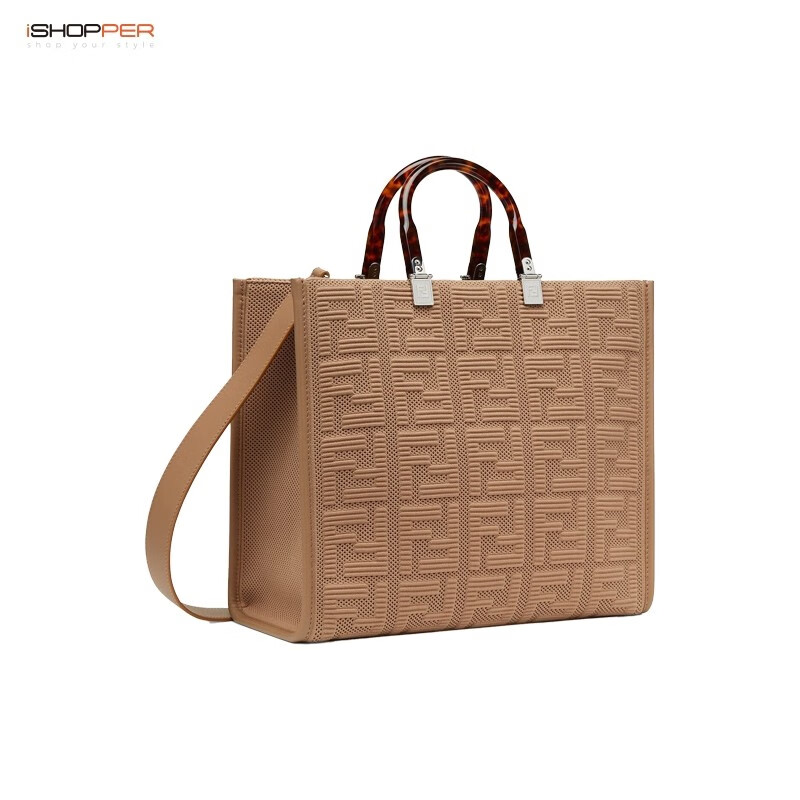 fendi芬迪女包21新品中号ff阳光购物手提包托特包8bh386ahwcf0gvx绿色