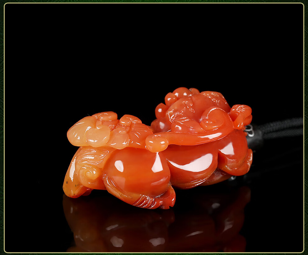 玉至峰云南龙陵黄龙玉貔貅吊坠玉石玉器一对皮休挂件含证书 佩戴头朝