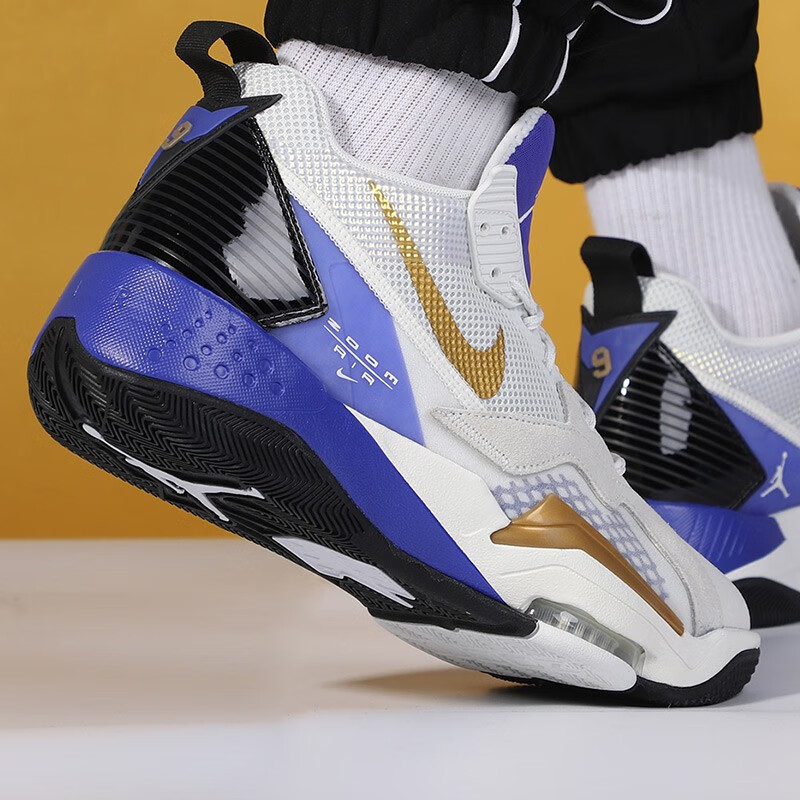 nike耐克新品男鞋jordanzoom92高帮气垫复古实战运动篮球鞋ck9183004